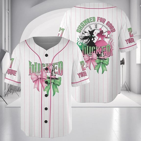 Wicked Movie Baseball Jersey, Wicked Musical Gift