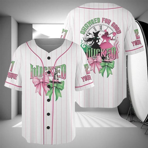 Wicked Movie Baseball Jersey, Wicked Musical Gift