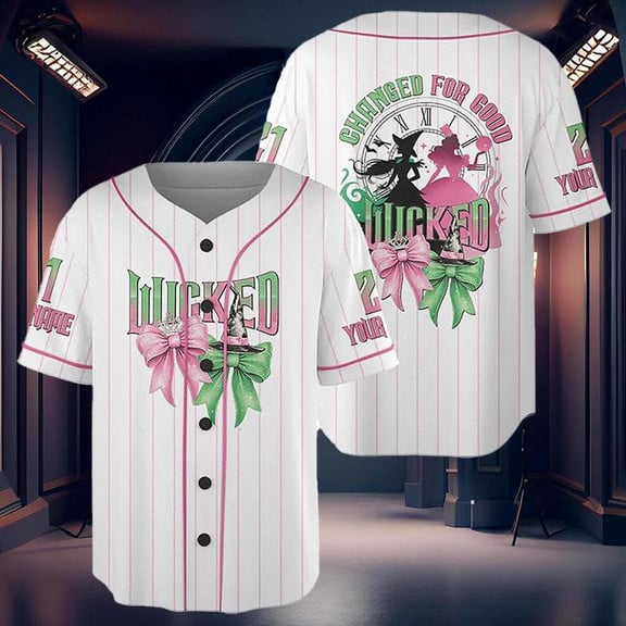 Wicked Movie Baseball Jersey, Wicked Musical Gift