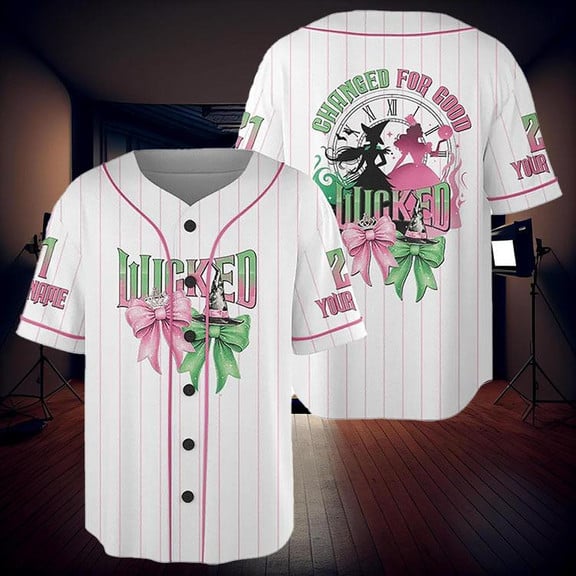 Wicked Movie Baseball Jersey, Wicked Musical Gift