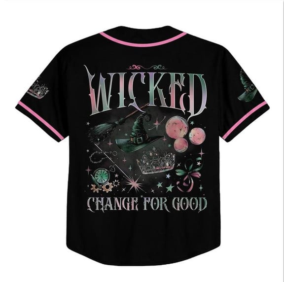 Wicked Movie Baseball Jersey, Wicked Musical Gift