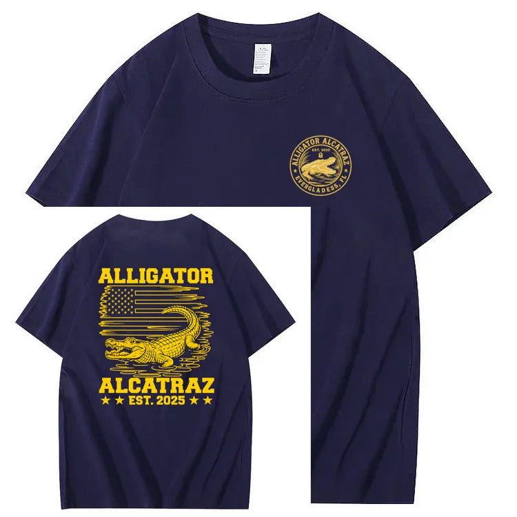 Alligator Alcatraz Funny Florida Everglades Dark Humor Te