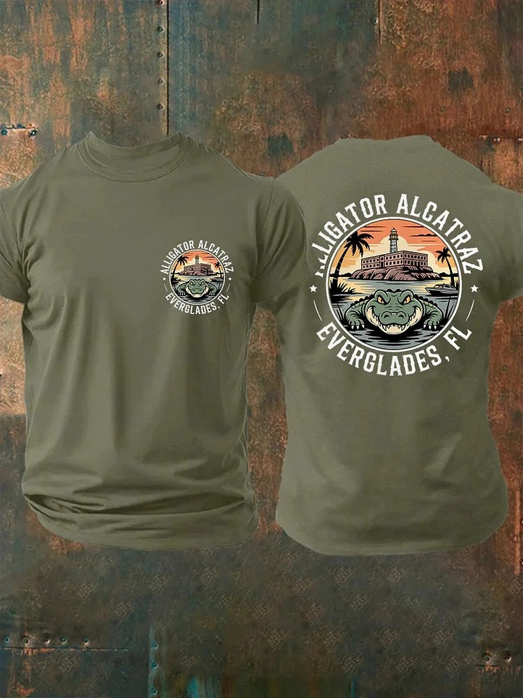 Alligator Alcatraz Two-Sided T Shirt