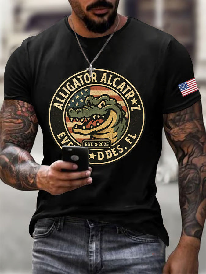 Alligator Alcatraz Funny Florida Everglades T-shirt