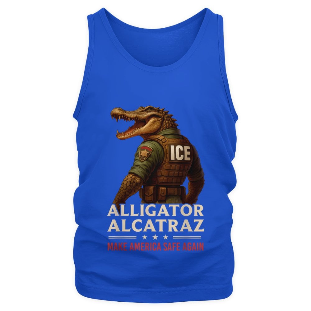 Alligator Alcatraz Funny Florida Everglades Dark Humor ICE Tank