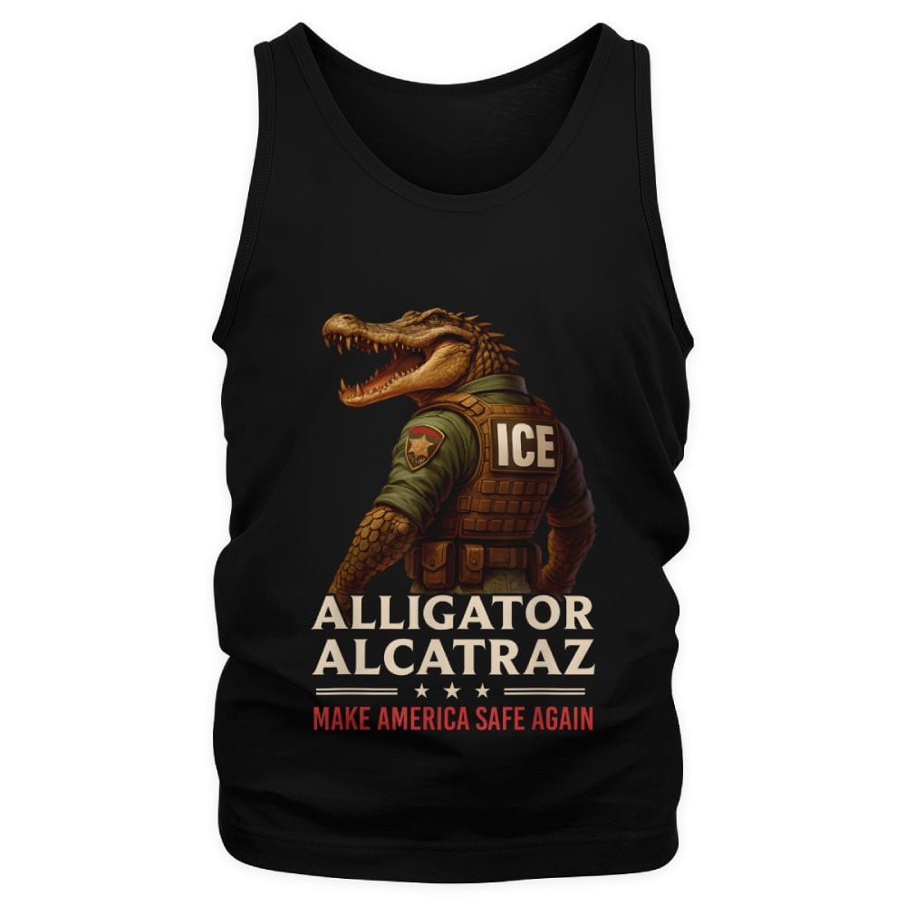Alligator Alcatraz Funny Florida Everglades Dark Humor ICE Tank