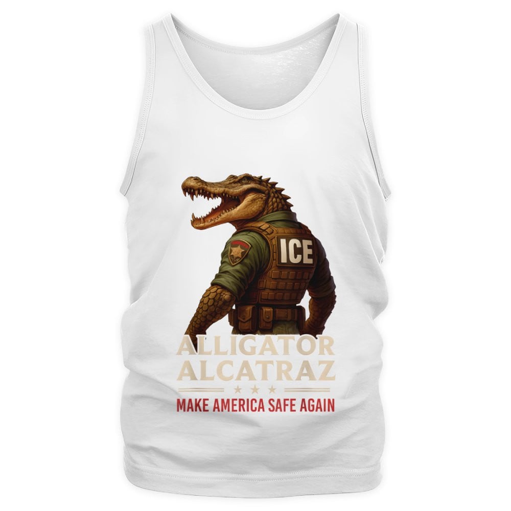 Alligator Alcatraz Funny Florida Everglades Dark Humor ICE Tank
