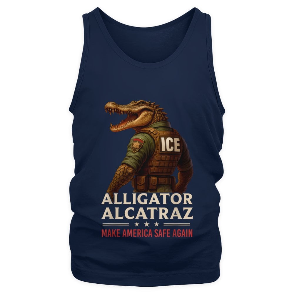 Alligator Alcatraz Funny Florida Everglades Dark Humor ICE Tank