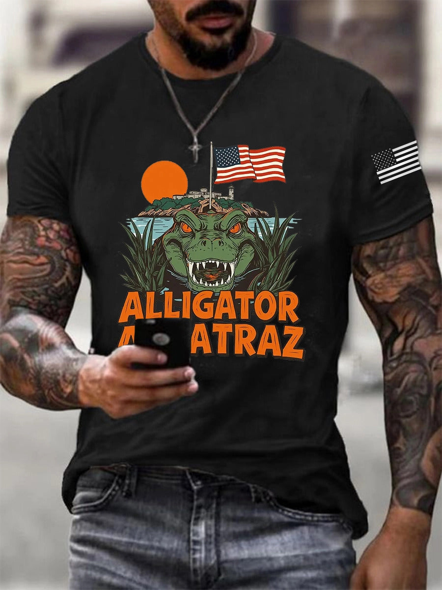 Alligator Alcatraz Tee – Funny Everglades Parody Shirt
