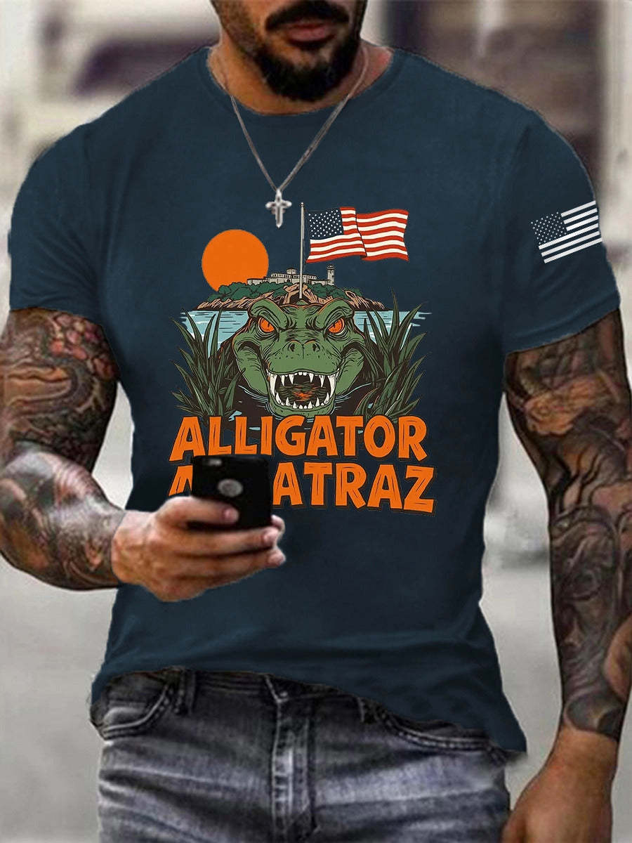Alligator Alcatraz Tee – Funny Everglades Parody Shirt
