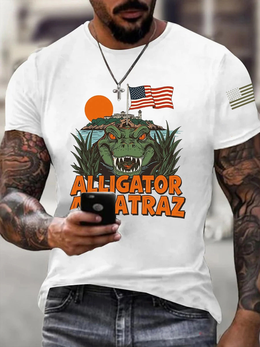 Alligator Alcatraz Tee – Funny Everglades Parody Shirt