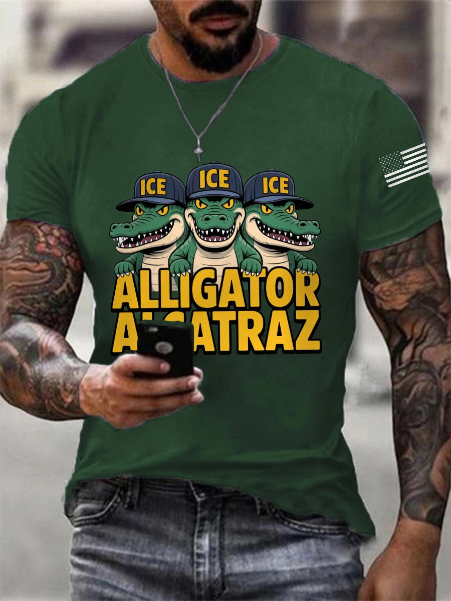 Alligator Alcatraz Tee – Funny Everglades Parody Shirt