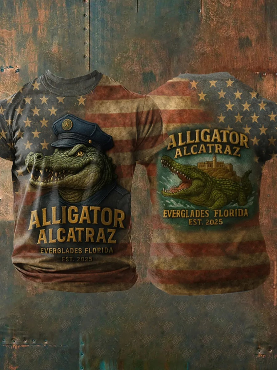 Alligator Alcatraz Funny Florida Everglades