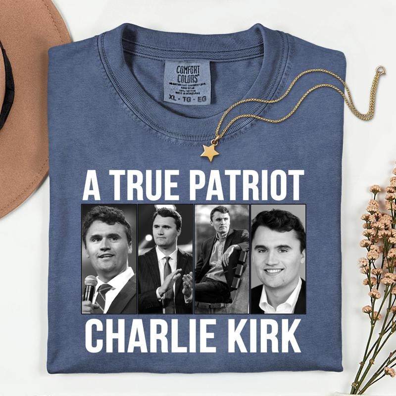 A True Patriot Charlie Kirk Shirt, Pray for Charlie Kirk Shirt