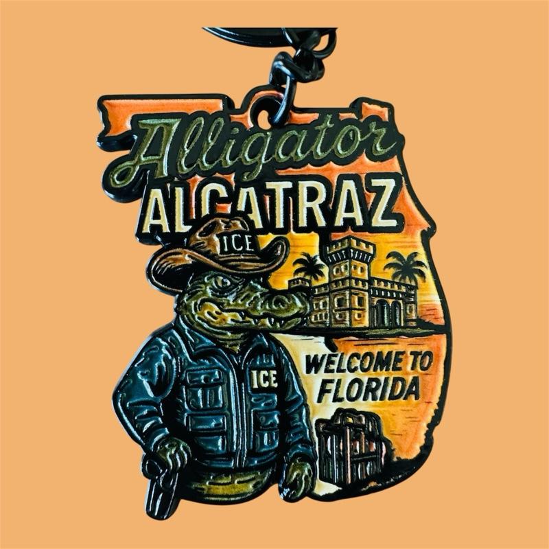 Alligator Alcatraz Keychain