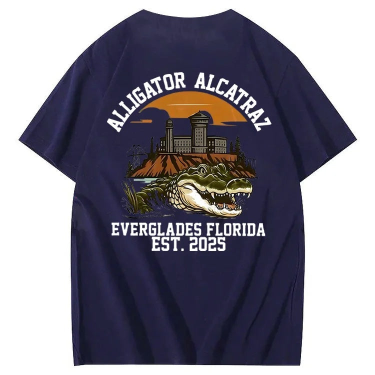 Alligator Alcatraz Tee – Funny Everglades Parody Shirt