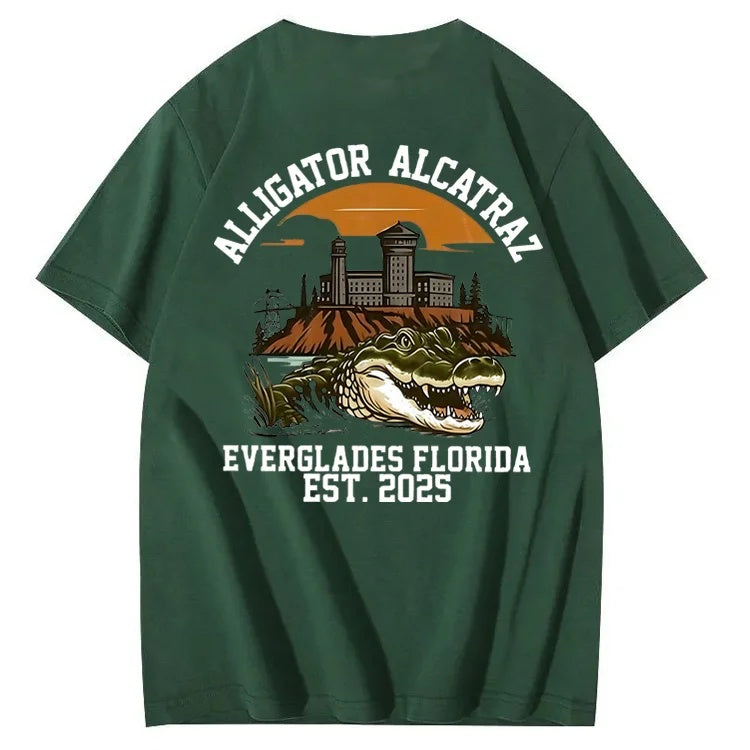 Alligator Alcatraz Tee – Funny Everglades Parody Shirt