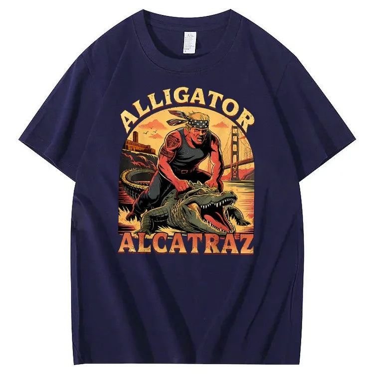 Alligator Alcatraz Tee – Funny Everglades Parody Shirt