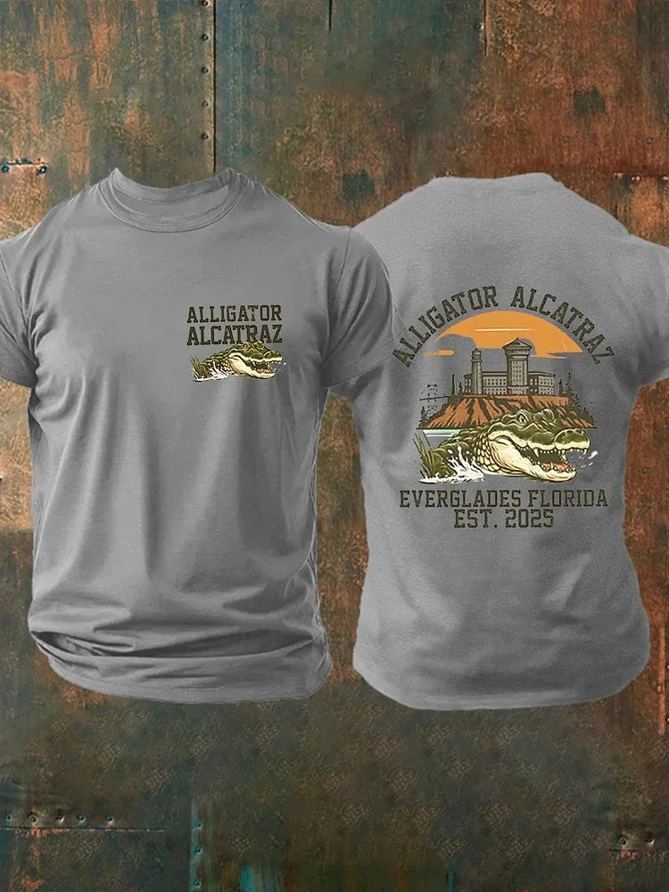 Alligator Alcatraz Funny Florida Everglades T-shirts