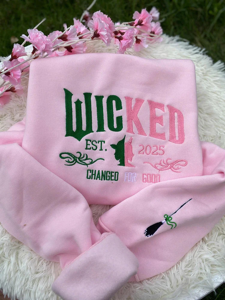 Embroidered Side Bow Sweatshirt, Hoodie