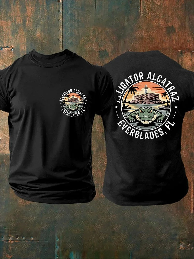 Alligator Alcatraz Two-Sided T Shirt