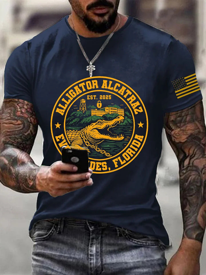 Alligator Alcatraz Funny Florida Everglades T-shirt