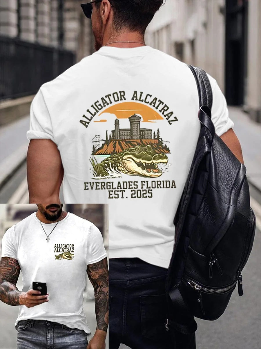 Alligator Alcatraz Funny Florida Everglades T-shirts