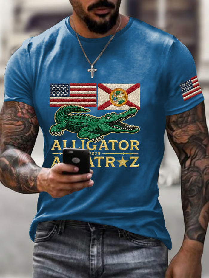 Alligator Alcatraz Funny Florida Everglades T-shirt
