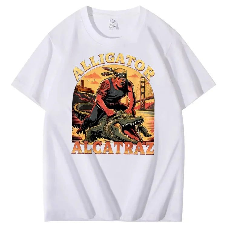 Alligator Alcatraz Tee – Funny Everglades Parody Shirt