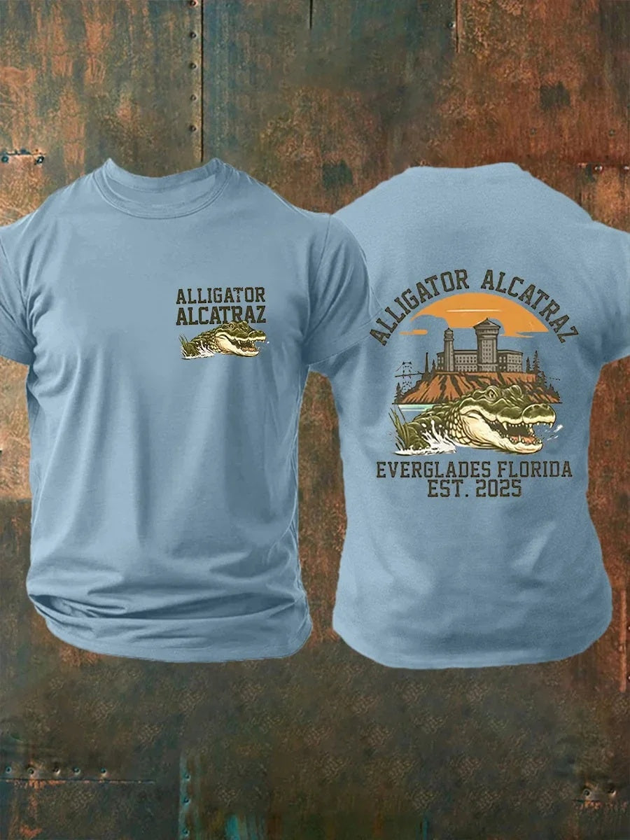 Alligator Alcatraz Funny Florida Everglades T-shirts