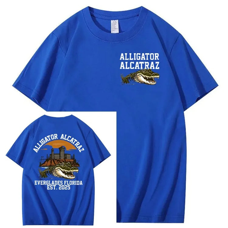 Alligator Alcatraz Tee – Funny Everglades Parody Shirt