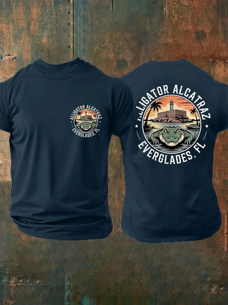 Alligator Alcatraz Two-Sided T Shirt