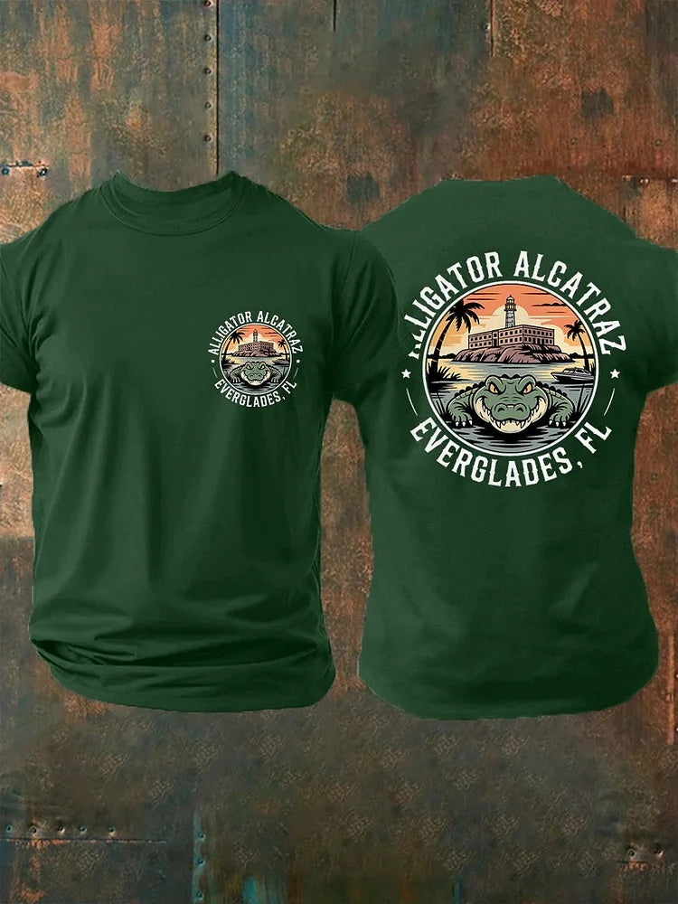 Alligator Alcatraz Two-Sided T Shirt