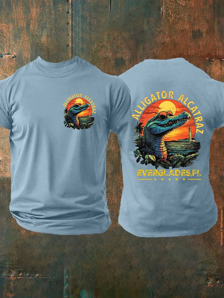 Alligator Alcatraz Funny Florida Everglades T-shirt