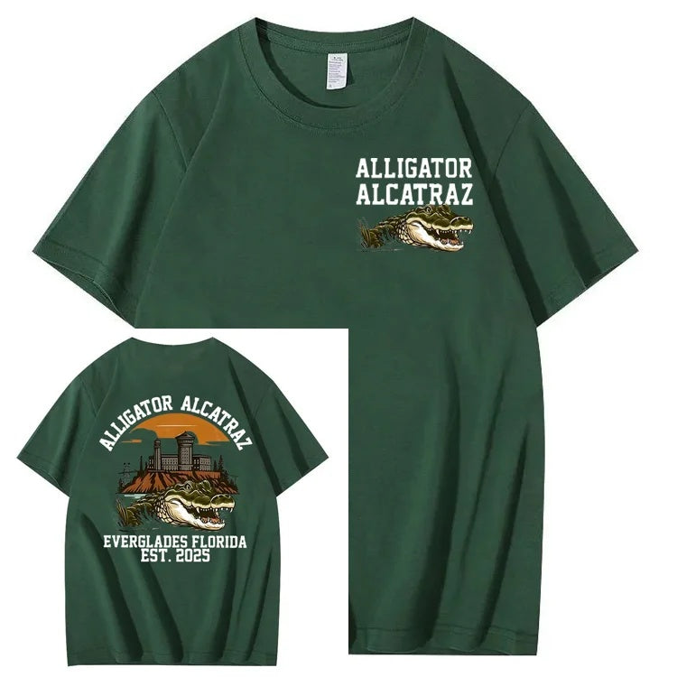 Alligator Alcatraz Tee – Funny Everglades Parody Shirt