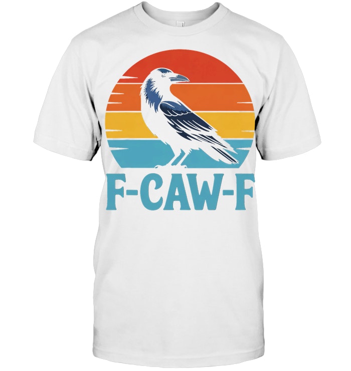 Retro Black Bird Crow Funny Crow Lover T Shirt