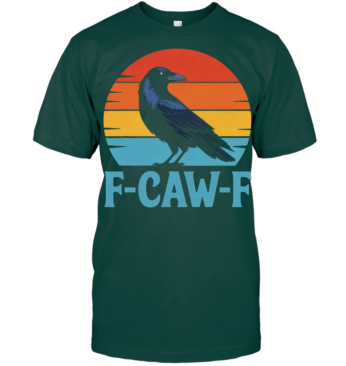 Retro Black Bird Crow Funny Crow Lover T Shirt