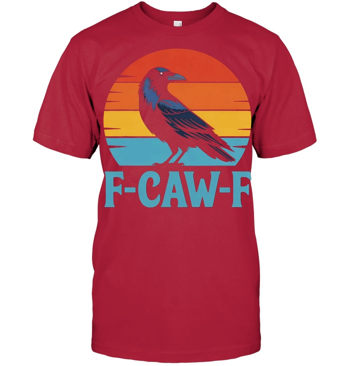 Retro Black Bird Crow Funny Crow Lover T Shirt