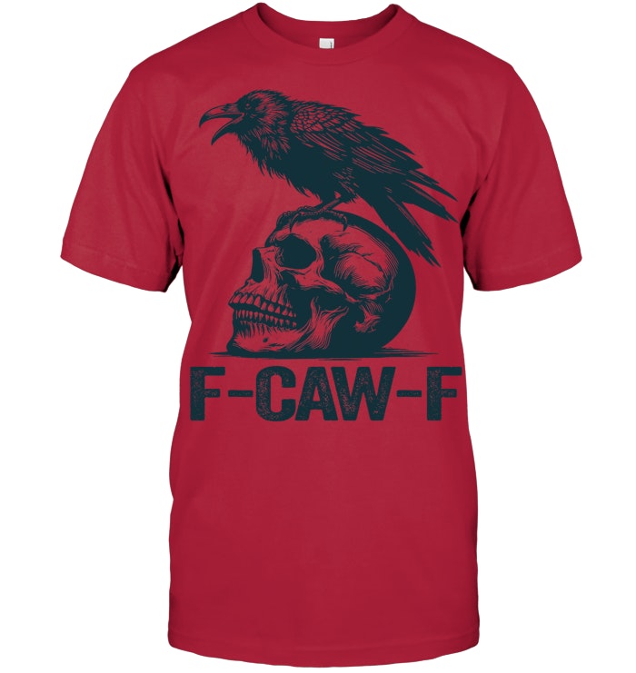 Black Crow F Caw F Retro Crow Lover Funny T Shirt