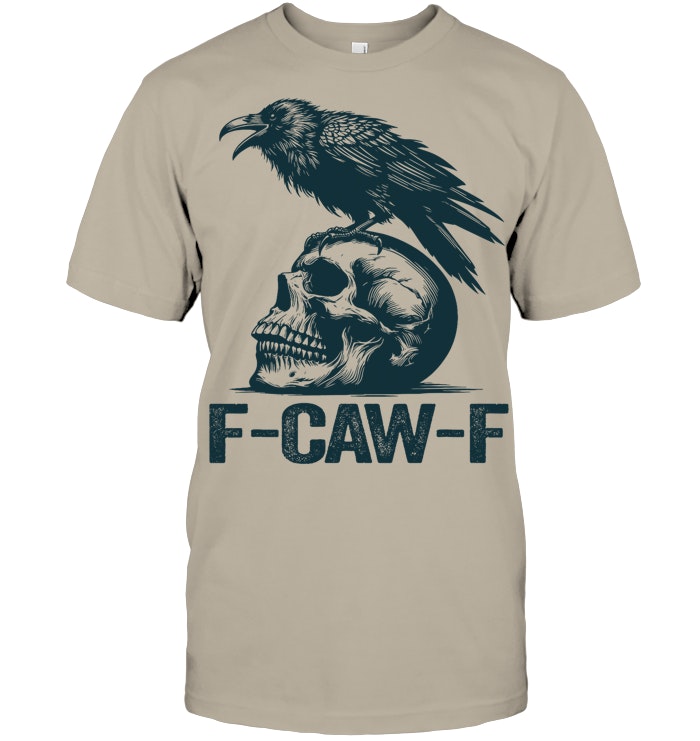 Black Crow F Caw F Retro Crow Lover Funny T Shirt