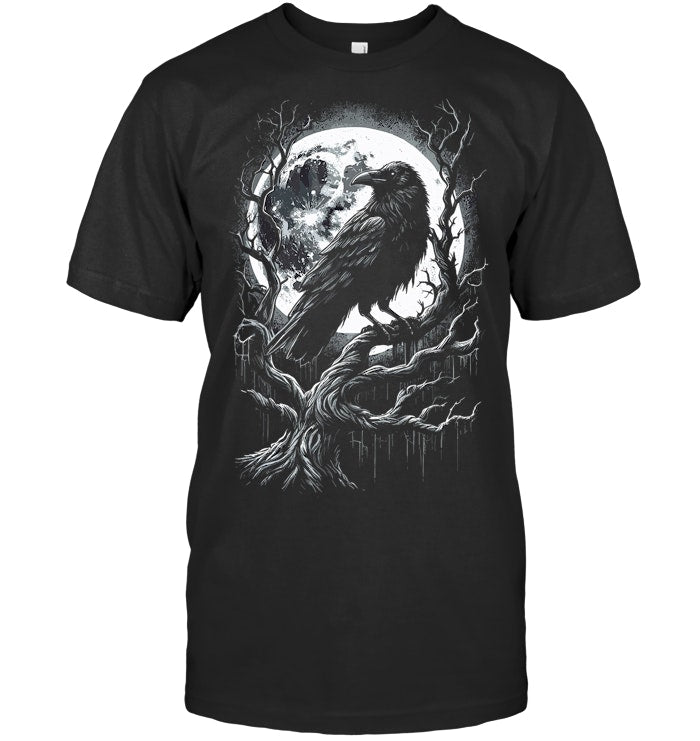 Black Crow Raven Bird T Shirt