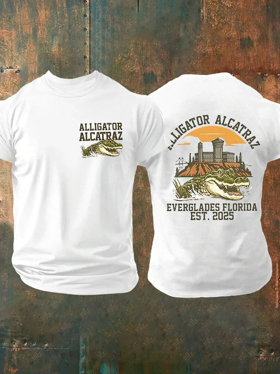 Alligator Alcatraz Funny Florida Everglades T-shirts