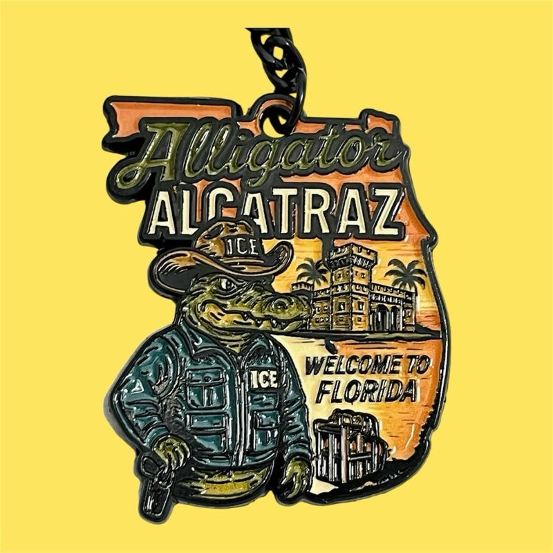 Alligator Alcatraz Keychain