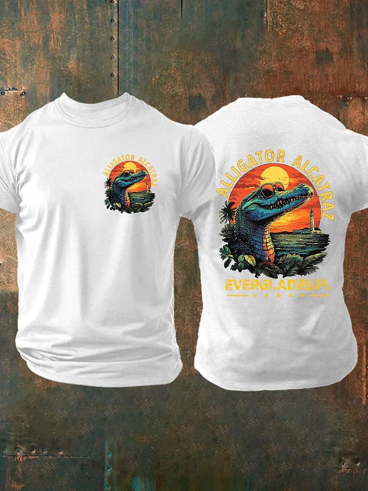 Alligator Alcatraz Funny Florida Everglades T-shirt