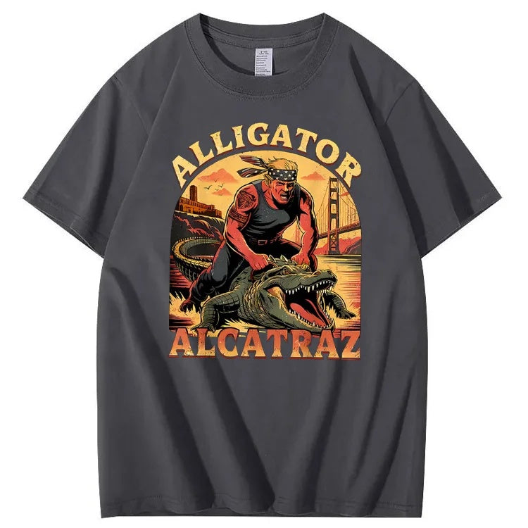 Alligator Alcatraz Tee – Funny Everglades Parody Shirt