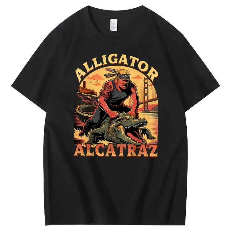 Alligator Alcatraz Tee – Funny Everglades Parody Shirt