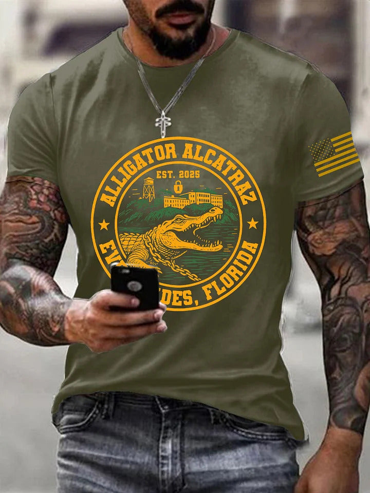 Alligator Alcatraz Funny Florida Everglades T-shirt