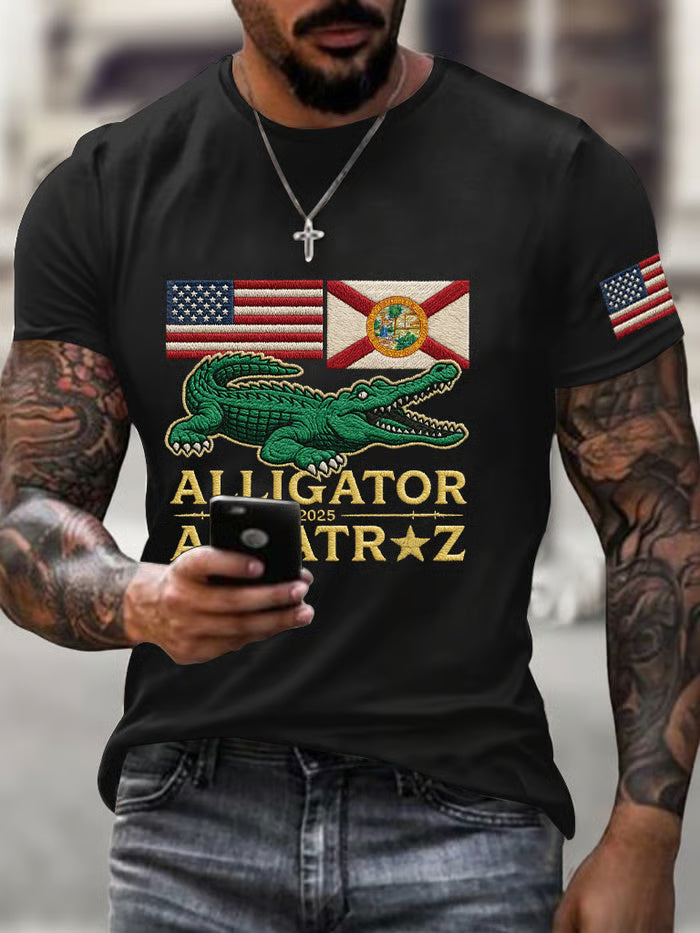 Alligator Alcatraz Funny Florida Everglades T-shirt
