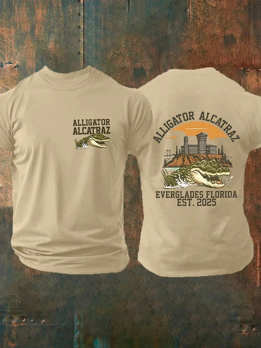 Alligator Alcatraz Funny Florida Everglades T-shirts