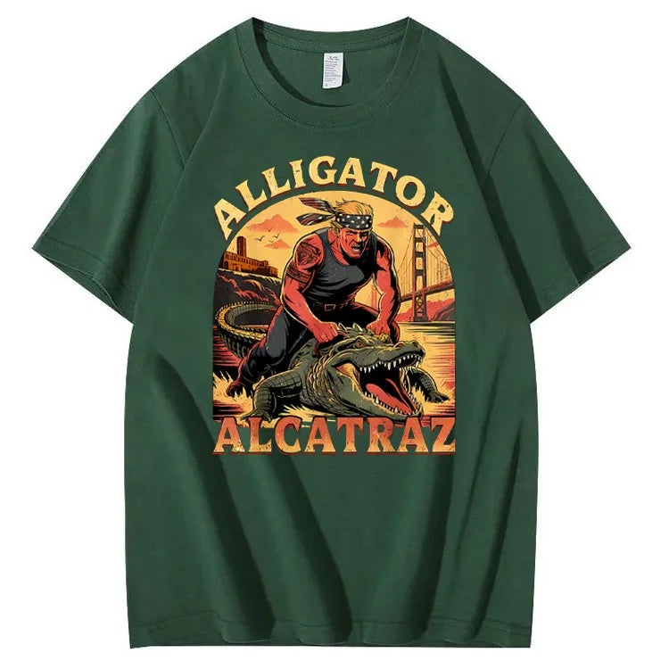 Alligator Alcatraz Tee – Funny Everglades Parody Shirt